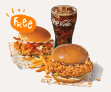 Buy Any Chicken Sandwich Combo, Get One Sandwich for FREE