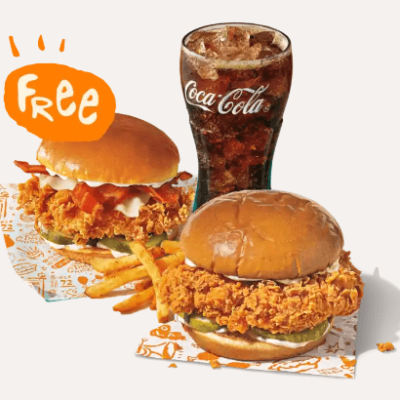 Buy Any Chicken Sandwich Combo, Get One Sandwich for FREE