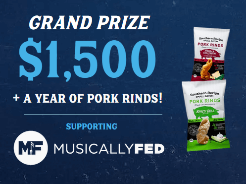 Win Cash and Pork Rinds with the Southern Recipe Small Batch Sweepstakes