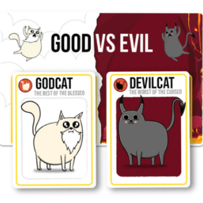 Possible Free Exploding Kittens: Good vs. Evil Game Night Kit