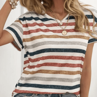 Mckenzie Striped Top $18.99 + FREE SHIPPING