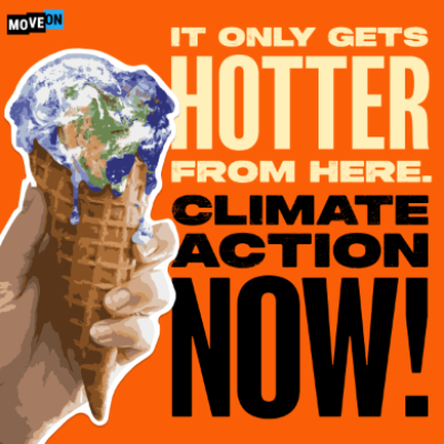 Free Climate Action Now sticker