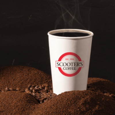 FREE fresh-brewed coffee every day at Scooter’s Coffee!