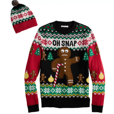 Men's Holiday Sweater with Hat $10.50