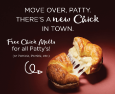 FREE Chick Melt Sandwich at Chicken Salad Chick