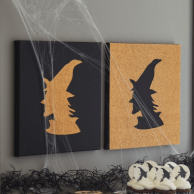 FREE Witch Silhouette Painting Craft at Michaels