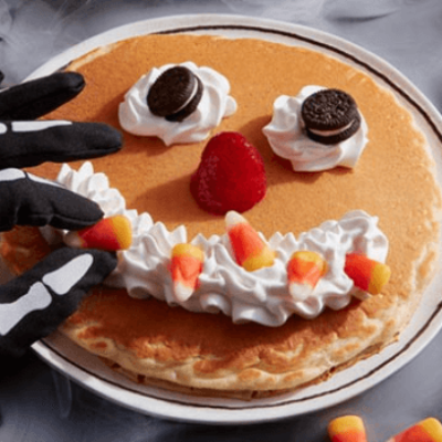 Free Scary Face Pancake with Purchase of Adult Entrée at IHOP
