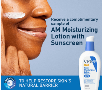 sample of CeraVe AM Facial Moisturizing Lotion