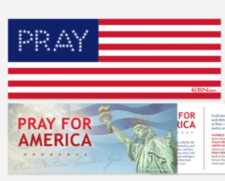 Free American Flag Pray Sticker