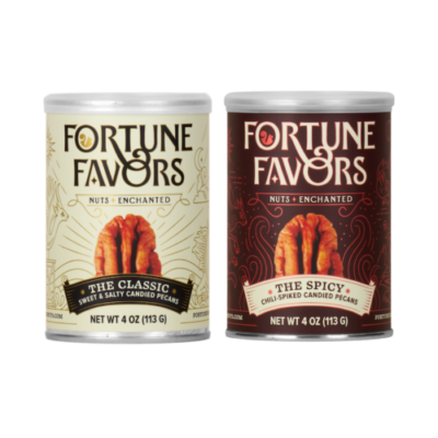 Free Can of Candied Pecans by Fortune Favors