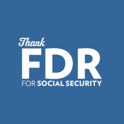 Free Thank You FDR for Social Security Sticker.