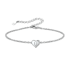 Silvora Women's Cute Letter Bracelet