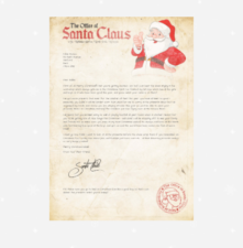 personalized Christmas letters from Santa Claus