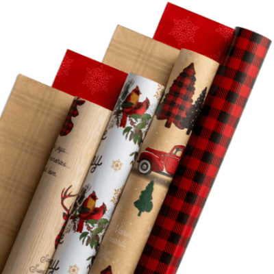DaySpring's Cozy Christmas Wrapping Paper Roll Set $19.99 at Walmart