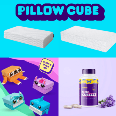 Possible Free Pillow Cube Squared Away for Sleep Party