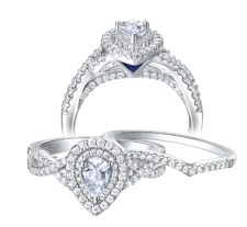 Newshe Wedding Rings for Women Engagement Ring Set at Walmart