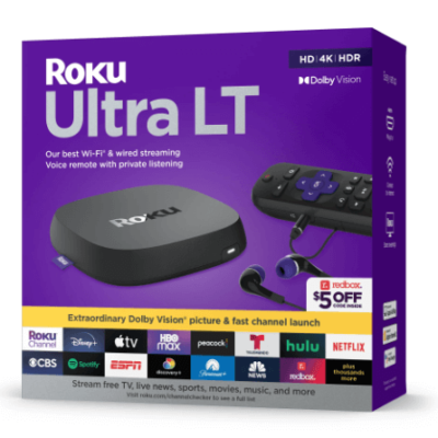 Roku Ultra LT Streaming Device $49.42 at Walmart