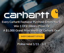 score $1,000 worth of rugged Carhartt Gear