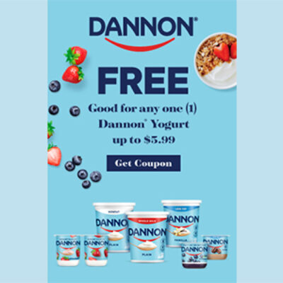 Free Dannon Yogurt w/ Coupon