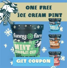 Free Pint Of Funny Farm Ice Cream