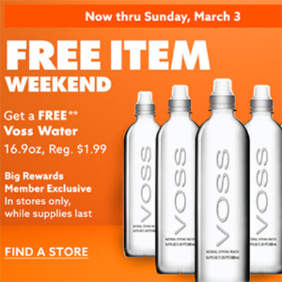 Big Lots Rewards: Free Voss Water- Ends March 3