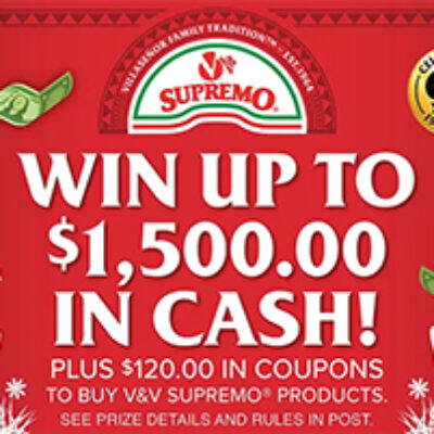 Win up to $1,500 from V&V Supremo
