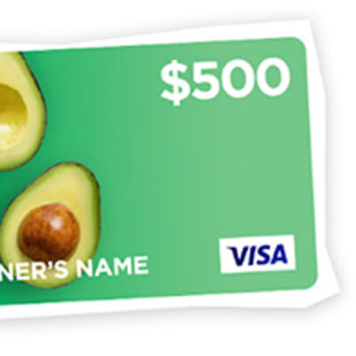 Win $500 Visa Gift Card from Hass Avocado Board