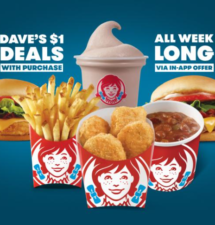 Wendy’s Introduces Dave’s $1 Deals – Limited Time Only