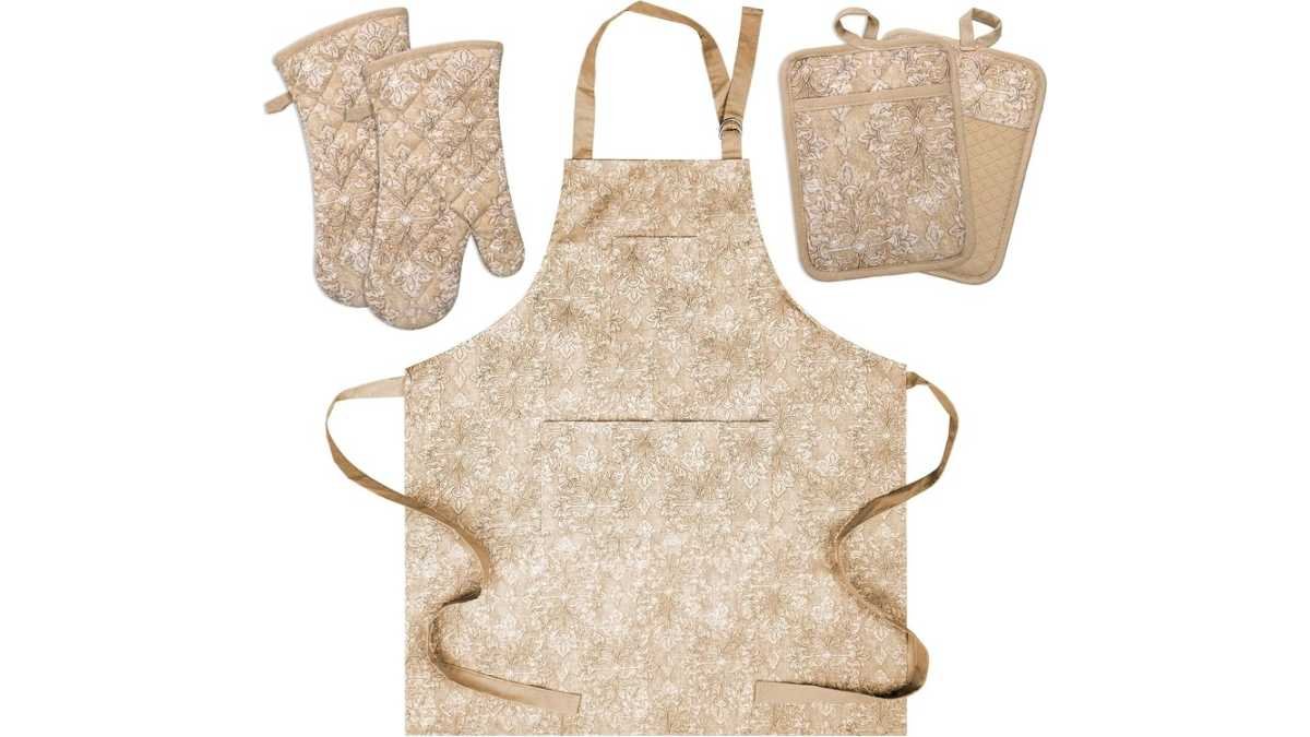 Oven Mitts & Apron Set - $13.99