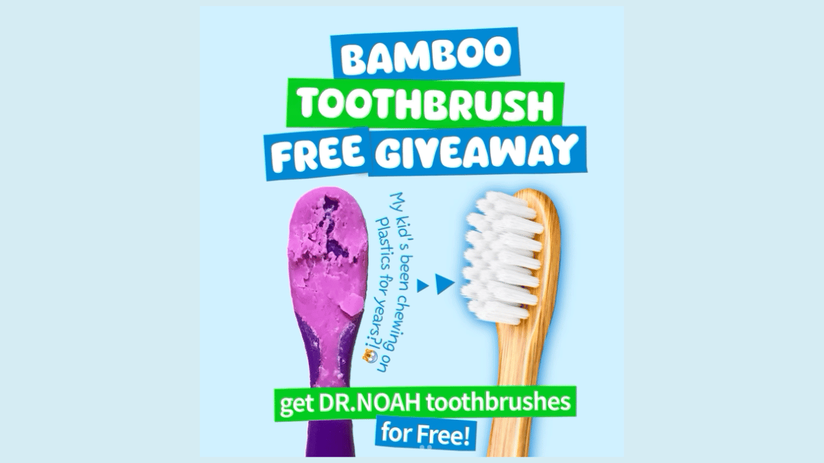 Free Kids Bamboo Toothbrush
