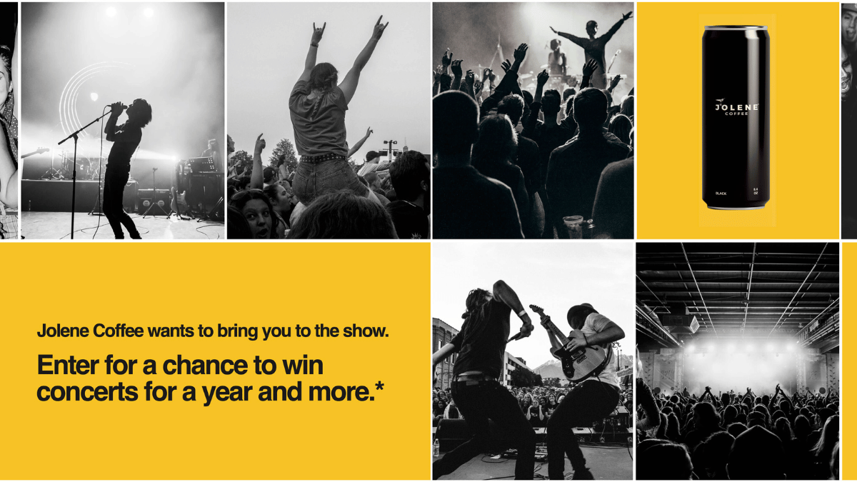 Jolene Coffee Concerts For a Year Sweepstakes