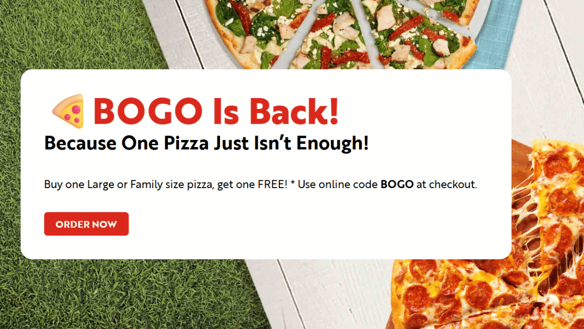 Papa Murphy’s Buy One Get One FREE Large & Family Size Pizzas