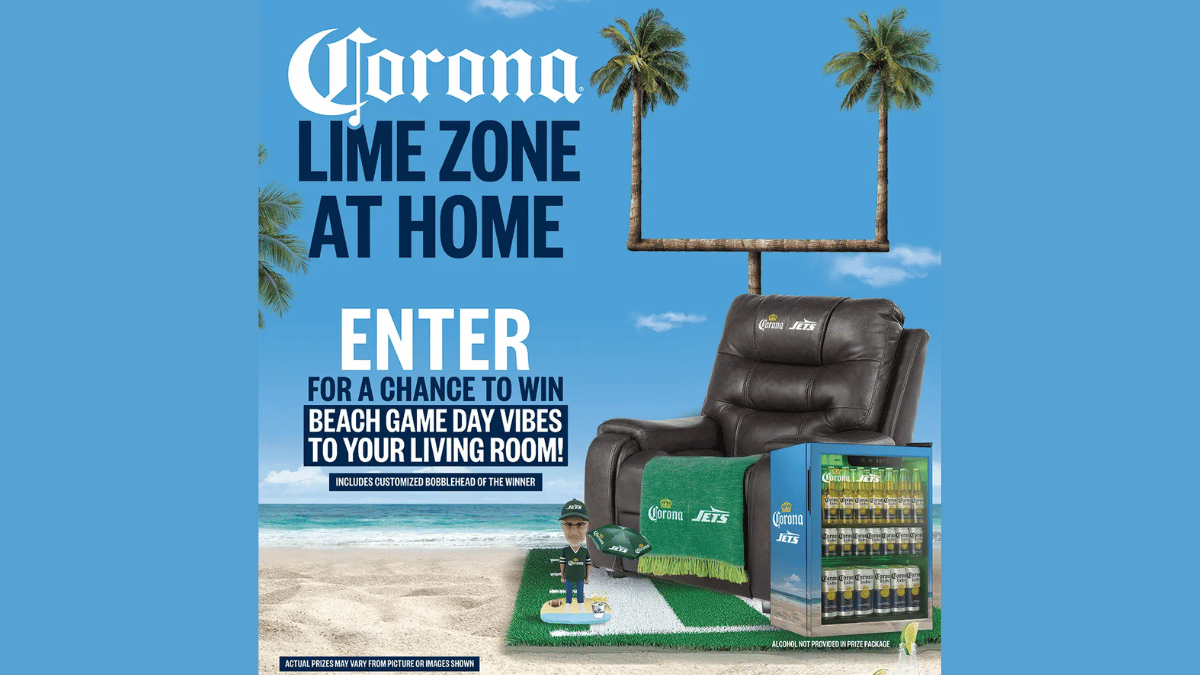 Win Exciting Prizes in the Corona x Jets Lime Zone Sweepstakes!