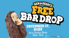 Free Ice Cream Bar at Ben & Jerry’s on December 17