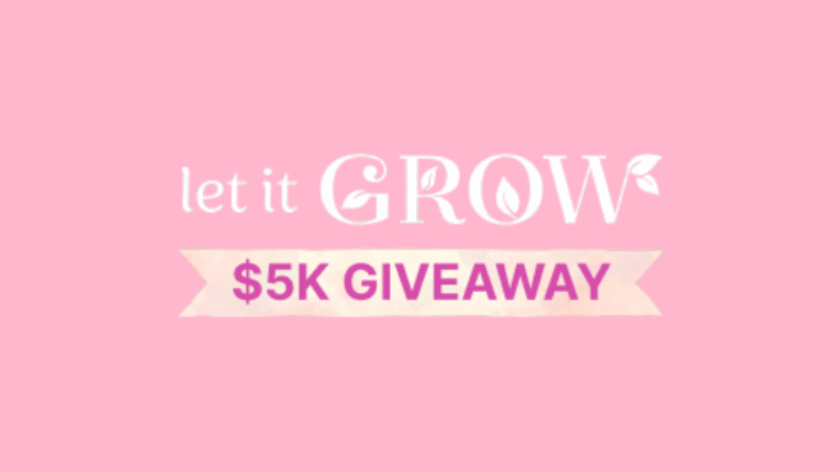Win $5,000 cash in the HGTV Let It Grow Giveaway!