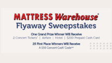 Mattress Warehouse Flyaway Sweepstakes